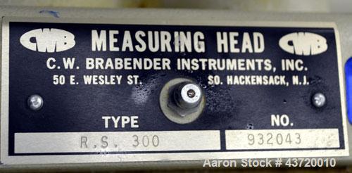 Used C.W. Brabender Farinograph/ Resistograph, Model FA/R-2.Designed to measure the water absorption of flours, determine the rheological properties of dough, check production and flour blends in the...