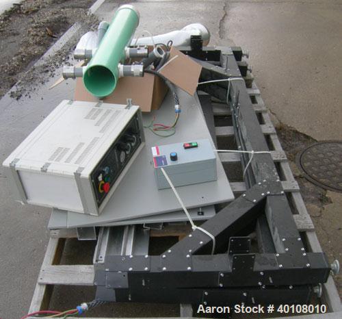 Used: Gerber cutting edge digital cutting system, model  DCS2500. Designed as a table top size plotter/cutter. Includes a model DCS2500 carriage assembly,65" wide x 96" long reverse air hold down tab...