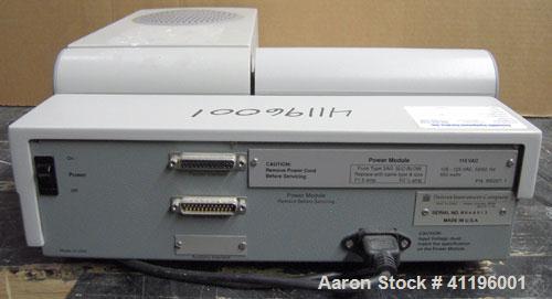 Used Denver Instruments Mark I Moisture Analyzer. Rated approximately (.001) resolution. Temperature range ambient to 210 degrees F.  550 Watts, 50/60 HZ, 105-125 VAC. Screen damaged.