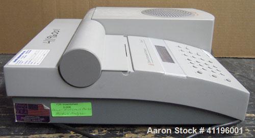 Used Denver Instruments Mark I Moisture Analyzer. Rated approximately (.001) resolution. Temperature range ambient to 210 degrees F.  550 Watts, 50/60 HZ, 105-125 VAC. Screen damaged.