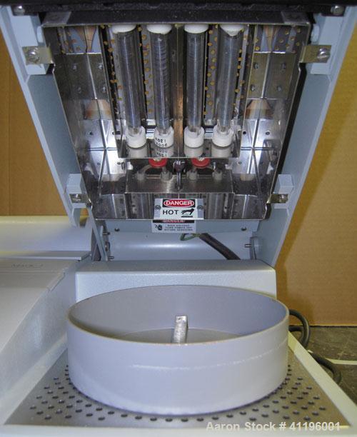 Used Denver Instruments Mark I Moisture Analyzer. Rated approximately (.001) resolution. Temperature range ambient to 210 degrees F.  550 Watts, 50/60 HZ, 105-125 VAC. Screen damaged.