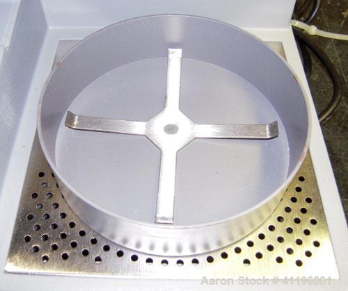 Used Denver Instruments Mark I Moisture Analyzer. Rated approximately (.001) resolution. Temperature range ambient to 210 degrees F.  550 Watts, 50/60 HZ, 105-125 VAC. Screen damaged.