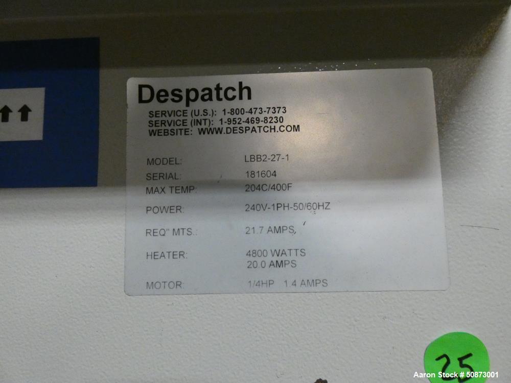 Used Despatch Lab Oven, Model LBB2-27-1