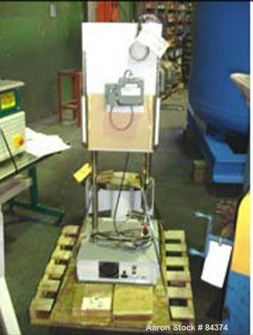 USED: Dynisco Capillary Rheometer, model D605217-115. With 9.5 mm diameter x 200 mm long barrel, rated up to 400 deg C, 9 kn load cell, Kayness (KARS) software and electronic calibration unit. New 19...