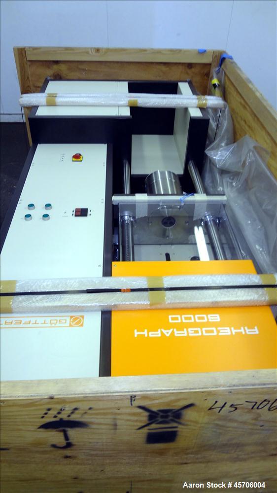 Unused- Gottfert High Pressure Capillary Rheometer, Model Rheograph 6000.