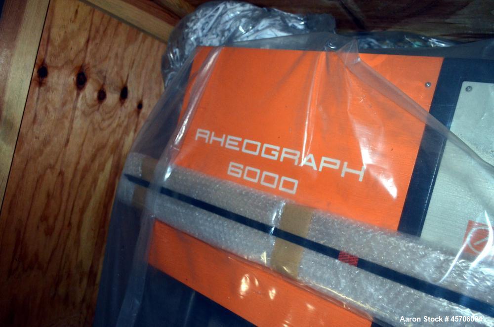 Unused- Gottfert High Pressure Capillary Rheometer, Model Rheograph 6000.