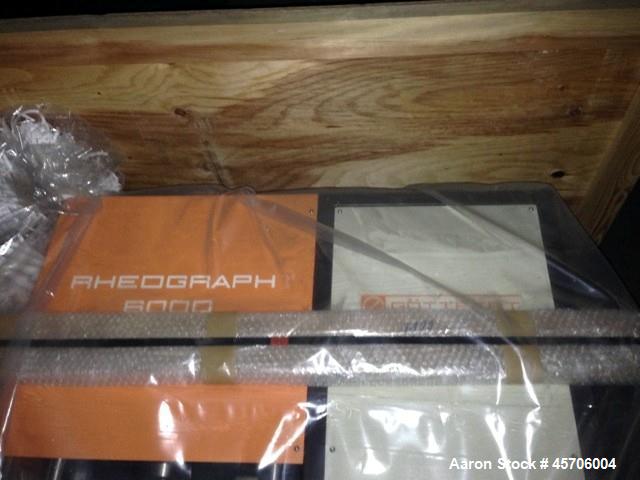 Unused- Gottfert High Pressure Capillary Rheometer, Model Rheograph 6000.