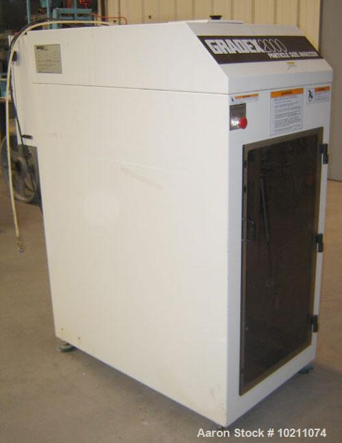 Used Gradex 2000 Particle Size Analyzer, Model G203-SM1. 115 volt, 6.7 amps, single phase, .96 kva, 60 hz. Minimum supply circuit ampacity 8.3, ampere rating of largest motor 6.4, with a maximum inte...