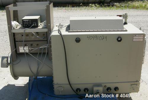 Used Vacuum Atmosphere Company glove box, model HE-493/MO-5. 50/60 hz, 110 volt, 5 amp. Rated plus 10 psig. Includes a model AMO-2032 moisture/ oxygen analyzer, AO- calibration panel, and a model PC-...