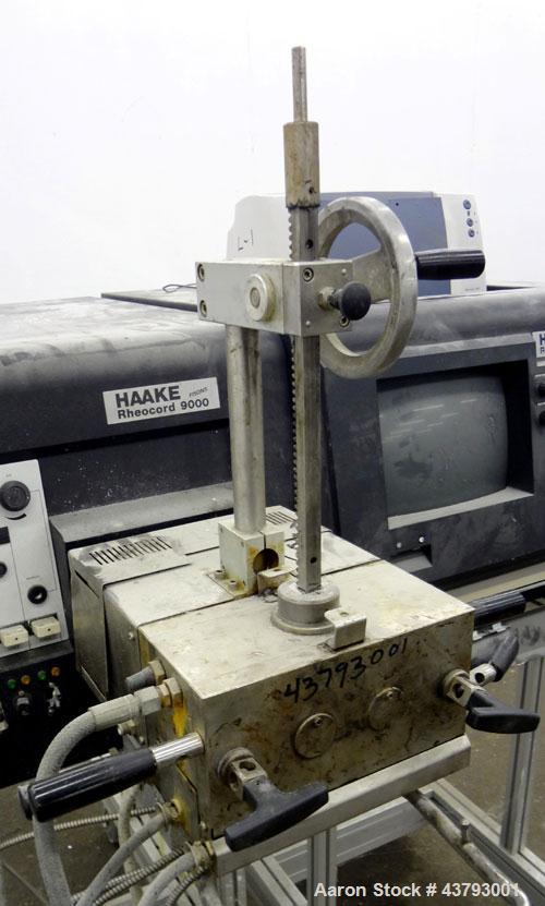 Used- Haake Rheocord 9000 Fisons Rheometer Mixer. Consisting of: (1) Haake model 002-1674 (2) wing rotors, chrome plated. (1...