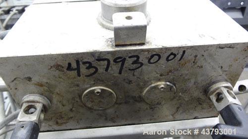 Used Haake Rheocord 9000 Fisons Rheometer Mixer. Consisting of: (1) Haake model 002-1674 (2) wing rotors, chrome plated. (1) Jacketed mixing chamber, (1) drive system, model 001-9758, serial# 1950073...