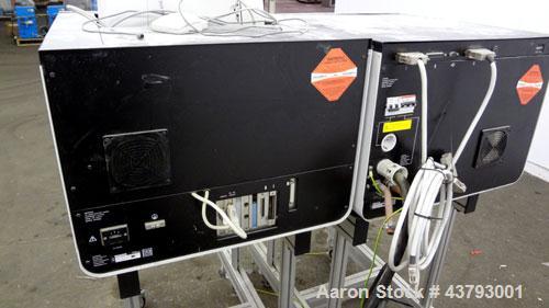 Used Haake Rheocord 9000 Fisons Rheometer Mixer. Consisting of: (1) Haake model 002-1674 (2) wing rotors, chrome plated. (1) Jacketed mixing chamber, (1) drive system, model 001-9758, serial# 1950073...