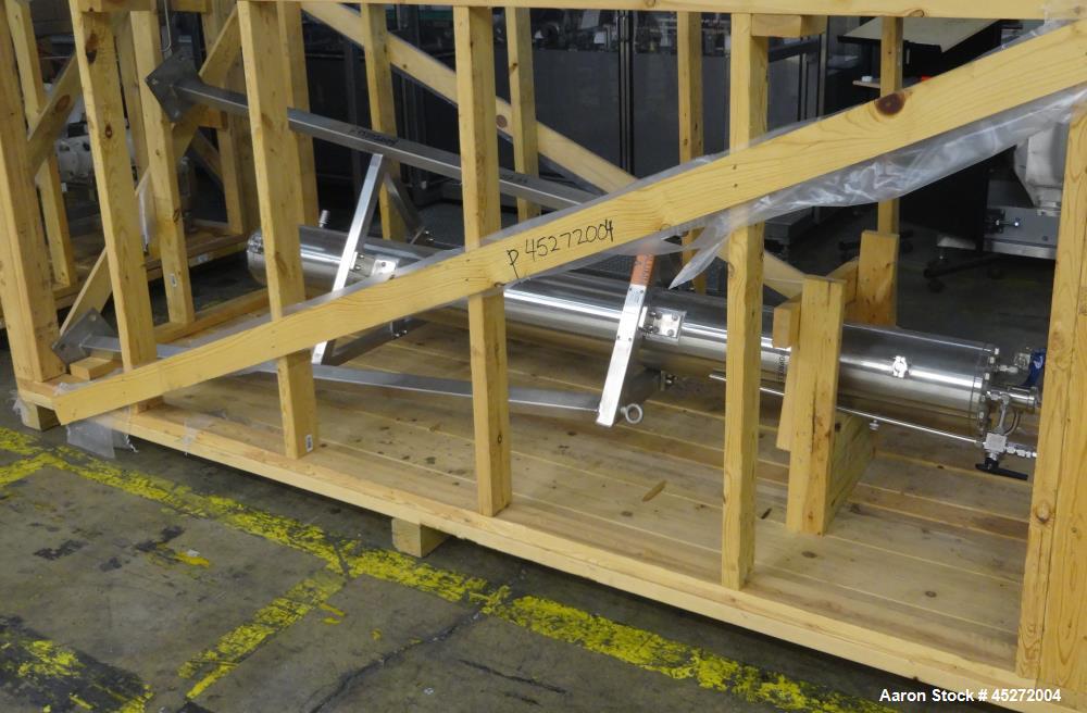 Used Asahi Kasei Bioprocess High Pressure Chromatography System, 316L Stainless Steel. Consists of (1) 15cm Column, integrated feed and elution pumps, discrete valve manifold that allows for fraction...