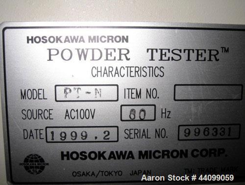 Used- Hosokawa Micro Powder Tester, Model PT-N