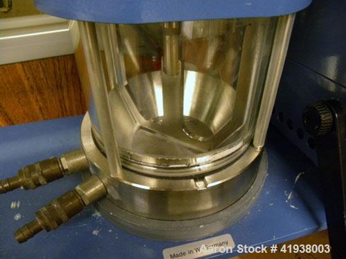 Used IKA 0.25 Gallon Laboratory Reactor System consisting of: (1) Ika Stirrer, model RE 162/P, 2.5-400 rpm. Includes an IKA RE 162E S5 controller. (1) IKA Anchor stirrer with PTFE scraper, model LR-1...