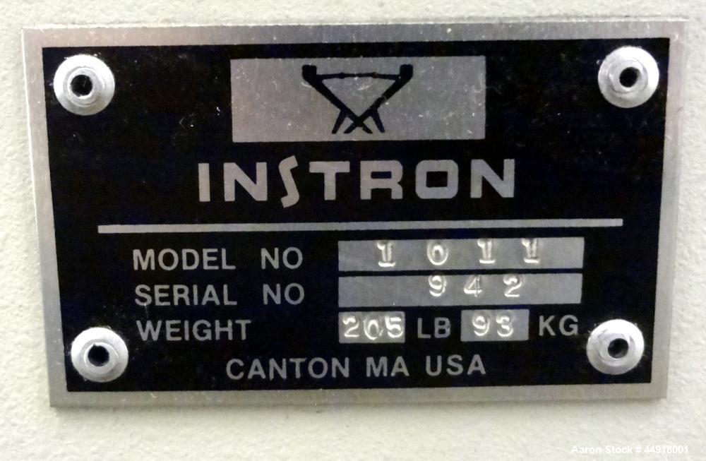 Used Instron Universal Testing Machine, Model 1011