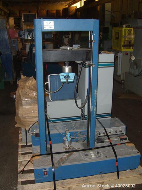 Used Instron Corp Tensile Tester, Model 1130.
Serial #412. 115 volt/ 15 amp.