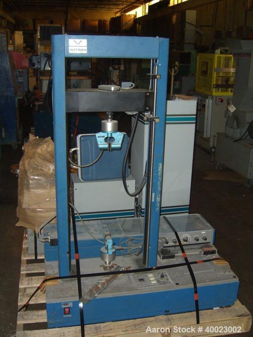 Used Instron Corp Tensile Tester, Model 1130.
Serial #412. 115 volt/ 15 amp.