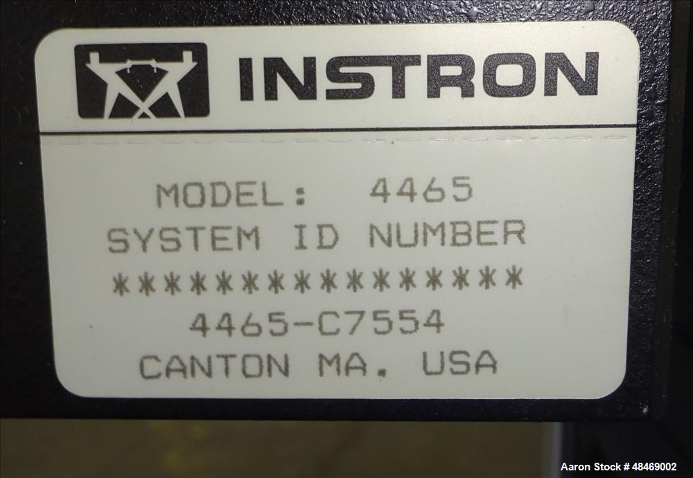 Used Instron 4465 Tensil Tester.