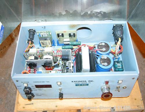 Used Kayeness Capillary Rheometer, Model LS8-402-2-0-A-2T-T-1-A. Rated 2 ton capacity. Includes digital display controls. Used to assess incoming material quality or to determine processability of va...