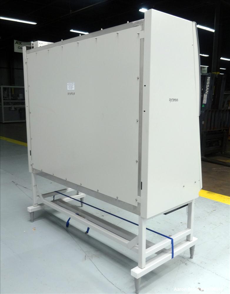 Used Labconco Purifier Logic Class II, Type B2 Total Exhaust Biological Safety Cabinet, Catalog# 3461000. Approximate 73" wide x 25" deep stainless steel vented work area. Nominal inflow 105 feet per...