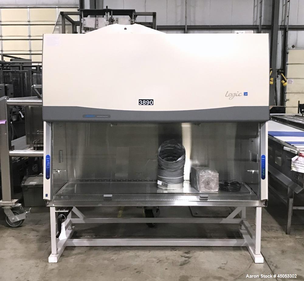 Used Labconco Model 3461001 Type B2 Total Exhause Biological Safety Cabinet/Glovebox. Logic Class II. Has 6' nominal width and an 8" sash opening. Has Ultraviolet & Florescent lighting. Exhaust volum...
