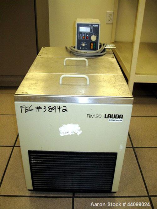 Used Lauda heated water bath, model RM20B, 1.3 kw, 60 hertz, 115 volt, serial# R03028.