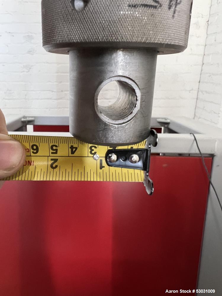 Used Testometric Dual Column Bench-mounted Universal Testing Machine, Model M500-100KN. Force capacity up to 100 kN. Serial# 500-636. 1/60/110 Volt.