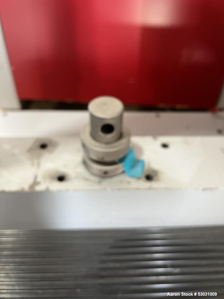 Used Testometric Dual Column Bench-mounted Universal Testing Machine, Model M500-100KN. Force capacity up to 100 kN. Serial# 500-636. 1/60/110 Volt.