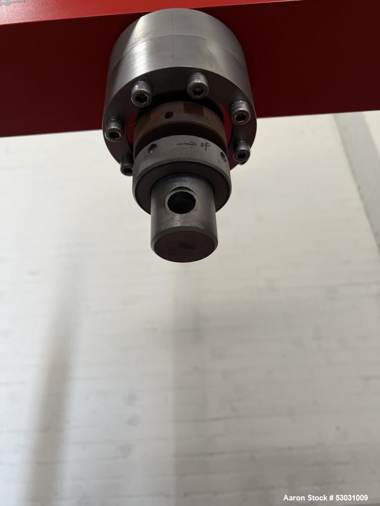Used Testometric Dual Column Bench-mounted Universal Testing Machine, Model M500-100KN. Force capacity up to 100 kN. Serial# 500-636. 1/60/110 Volt.