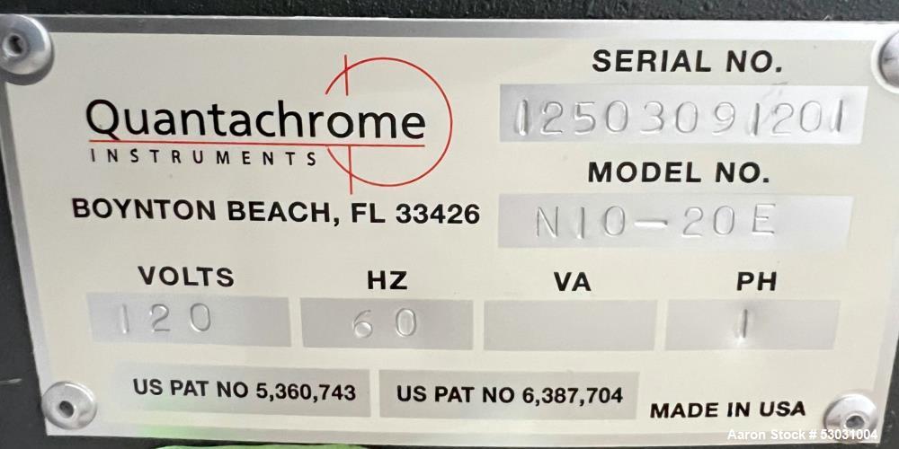 Quantachrome NOVA 1000e Surface Area and Pore Size Analyzer