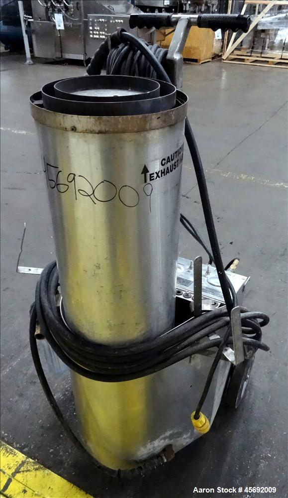 Used Sanitech Wet Steam Cleaner/Sanitizer, Model Mark IV, Serial Number 9779.  Steam pressure 104 bar @ 1500 psi.  Water volume 2.0 gpm.  Has a max temperature of 330 degrees F.  Uses propane or natu...