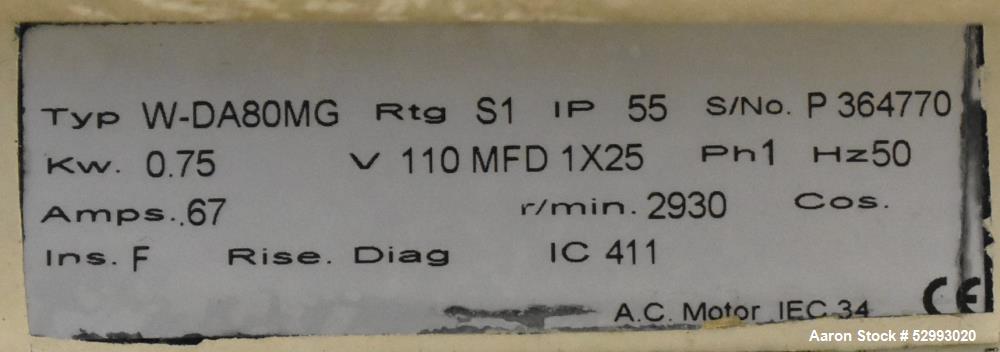 Used Mazzoni Dosing Skid, Model P-D-A 177-3.