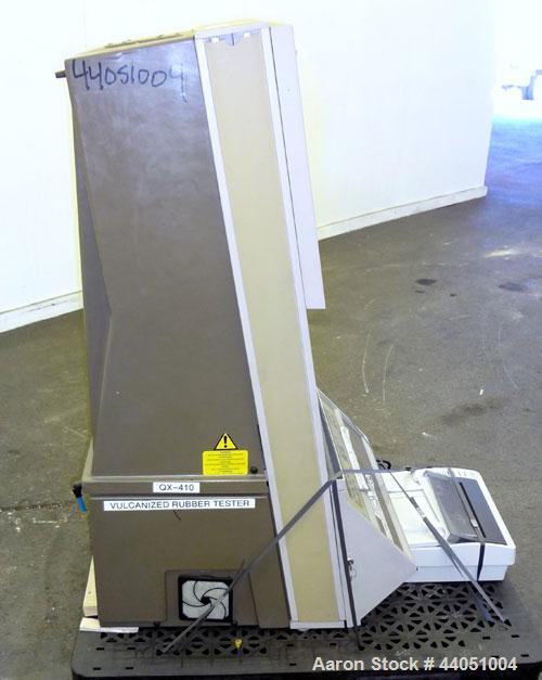 Used Monsanto Moving Die Rheometer, Model MDR 2000. Curemeter designed to test mixed rubber, and the most successful rotorless curemeter. Capable of measuring rubber compound cure under isothermal te...