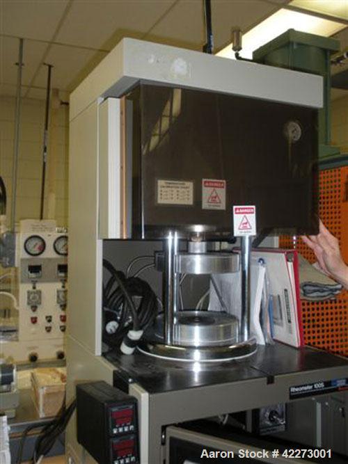 Used Monsanto Model R100S Rheometer designed for evaluating the flow properties of fluids and molten polymers.