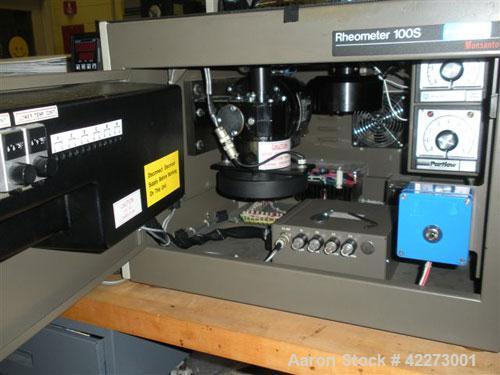 Used Monsanto Model R100S Rheometer designed for evaluating the flow properties of fluids and molten polymers.