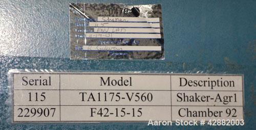 Used Thermotron/ Unholtz-Dickie Testing System Consisting Of: (1) Thermotron agree Environmental Chamber,Mmodel F-42-CHMV-15-15, serial# 22-907. Temperature range -100 degrees F to +351 degrees F, ap...