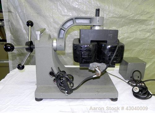 Used S.G. Frantz Company Magnetic Barrier Laboratory Separator, Model LB-1. Designed for the separation of dry materials according to magnetic susceptibility, exploiting either paramagnetic or diamag...