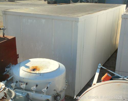 Used Haz-Stor Hazardous Material Storage Enclosure,  carbon steel. Internal enclosure dimensions 264’’ long x 96’’ deep x 83’’ tall. (4) Double door access, each door opening 53’’ wide x 80’’ tall. (...