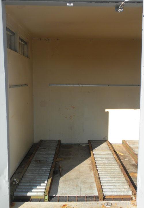 Used Haz-Stor Hazardous Material Storage Enclosure,  carbon steel. Internal enclosure dimensions 264’’ long x 96’’ deep x 83’’ tall. (4) Double door access, each door opening 53’’ wide x 80’’ tall. (...
