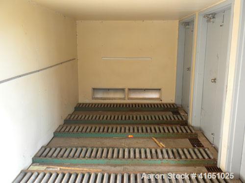 Used Haz-Stor Hazardous Material Storage Enclosure,  carbon steel. Internal enclosure dimensions 264’’ long x 96’’ deep x 83’’ tall. (4) Double door access, each door opening 53’’ wide x 80’’ tall. (...