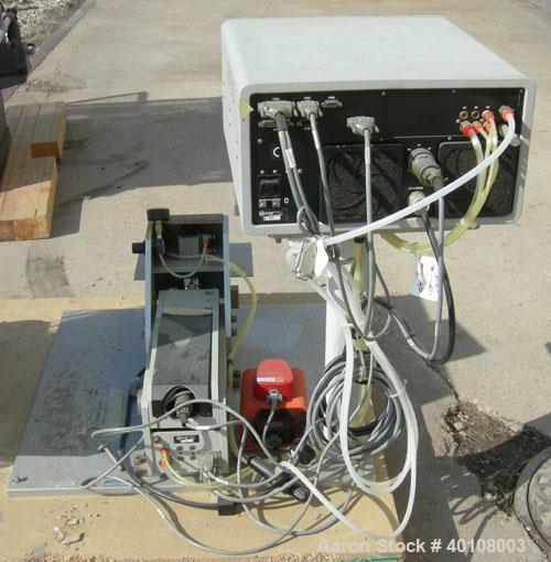 Used:Amtech Ultrasonic Welder, Model ULTRAWELD 20.Capable of producing a weld area of 150 square millimeters with a 3000 watt power supply.Foot pedal control, 8'' x 12'' work table, and control unit....