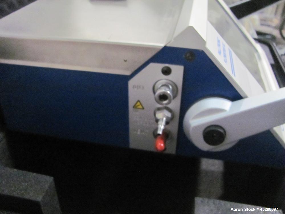 Used Pall Palltronic Flowstar XC Filter Integrity Tester. Test ranges forward flow 0.1 – 200 cc/min, water intrusion 0.05 – 50 mL/min, bubble point 300–6500 mbar (4.4 – 94 psi), accuracy forward flow...
