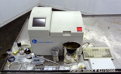 Used Parr 6100 Oxygen Bomb Calorimeter. The Parr 6100 Compensated Jacket Calorimeter continuously monitors the temperature surrounding the calorimeter and applies the necessary heat leak correction i...