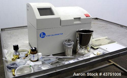 Used Parr 6100 Oxygen Bomb Calorimeter. The Parr 6100 Compensated Jacket Calorimeter continuously monitors the temperature surrounding the calorimeter and applies the necessary heat leak correction i...