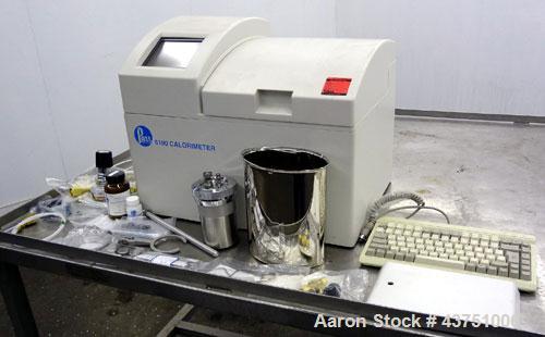 Used Parr 6100 Oxygen Bomb Calorimeter. The Parr 6100 Compensated Jacket Calorimeter continuously monitors the temperature surrounding the calorimeter and applies the necessary heat leak correction i...