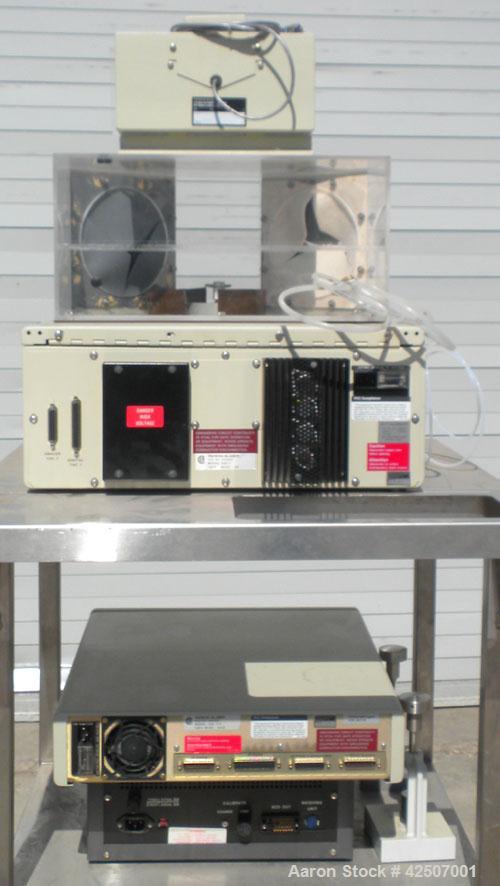 Used Perkin-Elmer Differential Scanning Calorimeter, Model DSC-7. Rated 30 degrees C to 720 degrees C (86 - 1328 degrees F). Plexiglass chamber with sample holder. Includes an autobalance and a model...