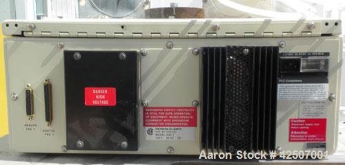 Used Perkin-Elmer Differential Scanning Calorimeter, Model DSC-7. Rated 30 degrees C to 720 degrees C (86 - 1328 degrees F). Plexiglass chamber with sample holder. Includes an autobalance and a model...