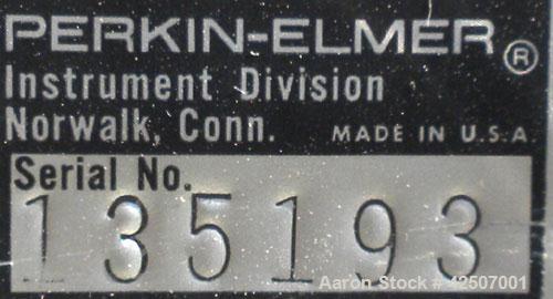 Used Perkin-Elmer Differential Scanning Calorimeter, Model DSC-7. Rated 30 degrees C to 720 degrees C (86 - 1328 degrees F). Plexiglass chamber with sample holder. Includes an autobalance and a model...