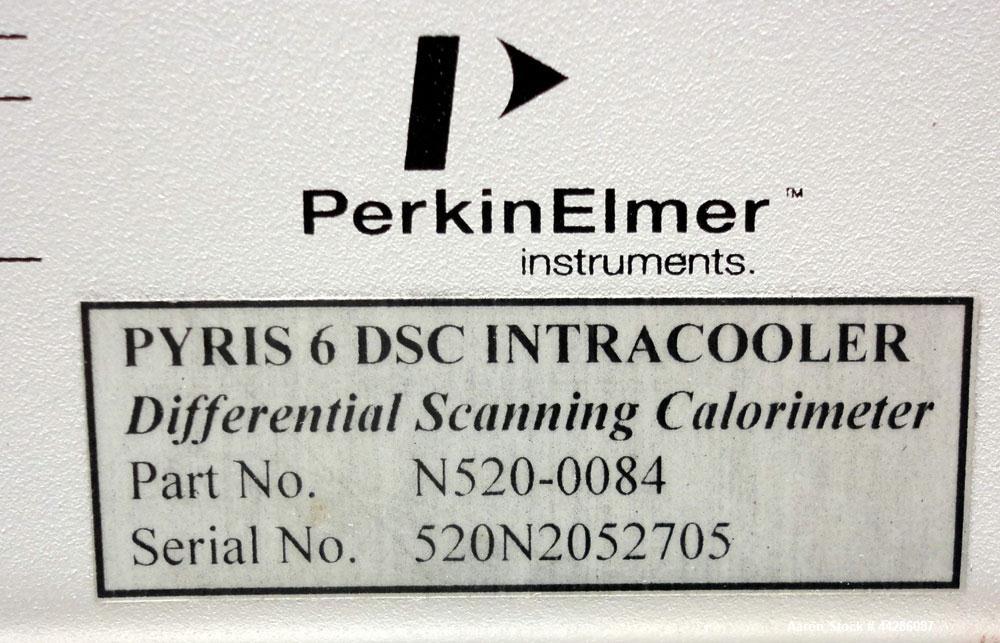 Used Perkin Elmer Pyris6 DSC Differential Scanning Calorimeter. Part# N520-0084. Designed for thermoanalytical technique in which the difference in the amount of heat required to increase the tempera...